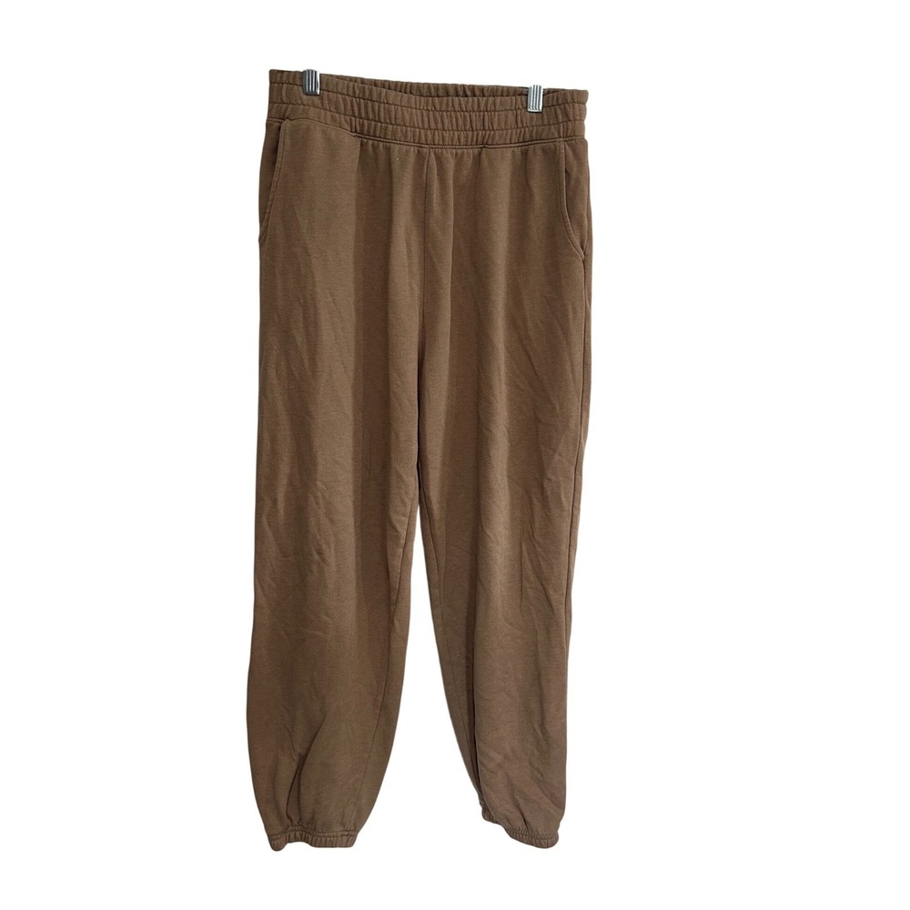 American Eagle Brown High Waisted Joggers Fleece Sweatpants Small
